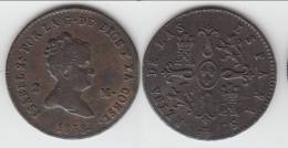 **** ESPAGNE - SPAIN - 2 MARAVEDIS 1838 (AQUEDUCT)  ISABEL II **** EN ACHAT IMMEDIAT - Primeras Acuñaciones