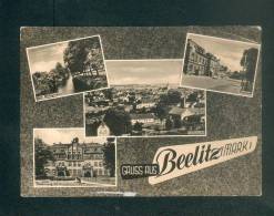 Gruss Aus BEELITZ Mark (multivues Schule Postamt Teilansicht Foto Muller ) - Beelitz