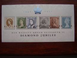 GB 2012 DIAMOND JUBILEE MINISHEET Issued 6th.February MNH. - Blocs-feuillets