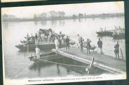 Manoeuvre Militaire Construction D'un Pont Par Le Génie   - Bce103 - Manoeuvres