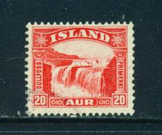 ICELAND - 1931 Waterfall 20a Used As Scan - Used Stamps