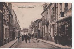 SAINT PHILBERT DE GRAND LIEU - La Grand'Rue - La Mairie - Animée - Saint-Philbert-de-Grand-Lieu