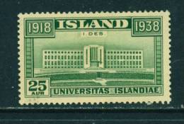 ICELAND - 1938 20th Independence Anniversary 25a Mounted Mint - Neufs