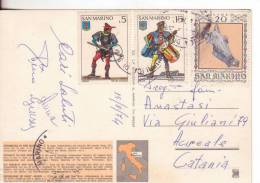 14-San Marino-Saint-Marin-Affrancatura-Affranchissement-Postage 1974-L.5+15+20 - Storia Postale