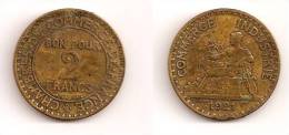 2 Francs - Chambre De Commerce - Bronze-Aluminium - ETAT TB - 1921 - G 533 - F 267-3 - 2 Francs