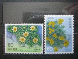 Japan 1985 1623/4 (Mi.Nr.) **  MNH Flowers - Ongebruikt