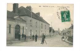 77 - Perthes Poste Et Rue De Milly - Perthes