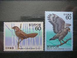 Japan 1984 1575/6 (Mi.Nr.) **  MNH Birds - Neufs