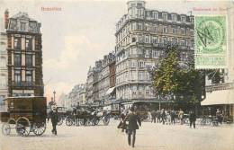 Belgiium Bruxelles Boelvard Du Nord With Tram And Carriages - Transport Urbain En Surface