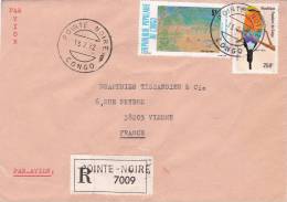 MARCOPHILIE, CONGO,1982, RECOMMANDE POINTE NOIRE, Affranchissement Composé Pour La FRANCE Oiseau Piège/3714 - Other & Unclassified