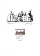 B02 - Carte Feuillet Souvenir Du 17-10-1987 - Les Châteaux - COB 2266 - Luxevelletjes [LX]