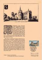 B02 - Carte Feuillet Souvenir Du 17-10-1987 - Les Châteaux - COB 2268 - Dendria - Foglietti Di Lusso [LX]