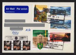 Canada Cover With National Parks & University Stamps Year 2007 And 2011 - Storia Postale