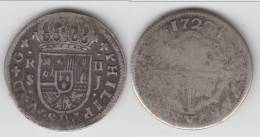 **** ESPAGNE - SPAIN - 2 REAL 1722 J PHILIPPUS V - ARGENT - SILVER **** EN ACHAT IMMEDIAT - Premières Frappes