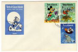 Turks And Caicos Islands / FDC / Cartoons / Disney - Turks & Caicos (I. Turques Et Caïques)