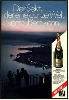 Reklame Werbeanzeige  -  Sekt Henkell Trocken  ,  Der Sekt, Der Eine Ganze Welt Verzaubern Kann  ,  Von 1968 - Alcohol