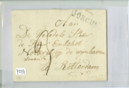 VOORLOPER * HANDGESCHREVEN  BRIEF UIT 1826 V GORINCHEM Naar NOTARIS Te ROTTERDAM (7277)  STEMPEL LANGSTEMPEL : GORCUM - ...-1852 Préphilatélie