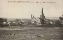 France-Carte Postale Neuve-St.Martin De Boscherville-Eglise St.Georges Et Vue Generale- 2/scans - Saint-Martin-de-Boscherville