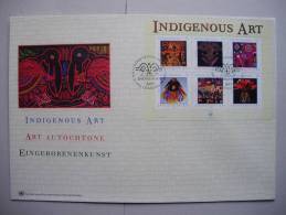 UNO-New York 914/9 Block 23 KB-FDC, Eingeborenenkunst (I) 2003 Auf Genfer-Cachet - FDC