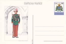 B02  Carte Postale De San Marino - Uniforme Militaire - De 1979 - Interi Postali