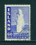 ICELAND - 1938 The Great Geyser 60a Used As Scan - Used Stamps