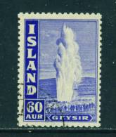 ICELAND - 1938 The Great Geyser 60a Used As Scan - Oblitérés