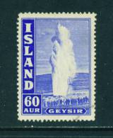 ICELAND - 1938 The Great Geyser 60a Used As Scan - Gebraucht