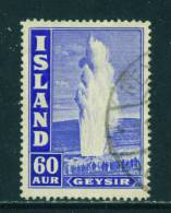 ICELAND - 1938 The Great Geyser 60a Used As Scan - Oblitérés