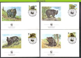 Mpk088fb WWF FAUNA ZOOGDIEREN BEREN BEER BLACK BEAR MAMMALS QWP 1989 FDC´S - FDC