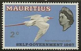 Mauritius 1967 Birds Aves Oiseaux Vegels - Red-tailed Tropicbird  - Phaethon Rubricauda MLH - Seagulls