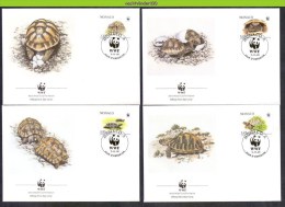 Nad121fb WWF FAUNA REPTIELEN SCHILDPAD REPTILES TURTLE SCHILDKRÖTEN MONACO 1991 FDC'S - FDC