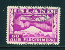 ICELAND - 1934 Air 50a Used As Scan - Aéreo