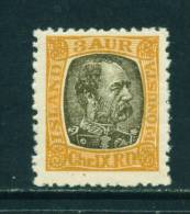 ICELAND - 1902 Christian IX Official 3a Mounted Mint - Service