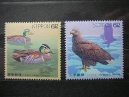 Japan 1993 2156/7 (Mi.Nr.) **  MNH Birds - Unused Stamps