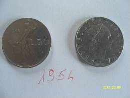 50 LIRE VULCANO 1°TIPO 1954 BB++ - 50 Lire