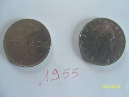 50 LIRE VULCANO 1°TIPO 1955 BB++ - 50 Lire