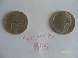 100 LIRE  FAO DEL 2° TIPO 1995 SPL - 100 Liras