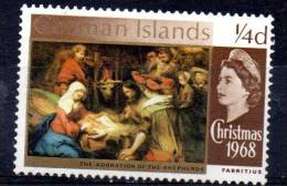 CAYMAN ISLANDS 1968 Christmas - 1/4d - Adoration Of The Shepherds MH - Kaaiman Eilanden