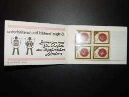 DDR ALLEMAGNE ORIENTALE  CARNET  BOOKLET   ** COUVERTURE ADRESSE TIMBRES SCEAU DE SELLIER - Markenheftchen