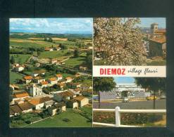 CPSM - Diemoz (Isere 38) - Multivues Village Fleuri  ( Vue Aerienne Citroen 2CV  CELLARD) - Diémoz