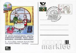 Czech Republic - 2012 - 15th Intl. Collector Exhibition SBERATEL ´2012 - Postcard With Hologram And Exhibition Postmark - Postcards