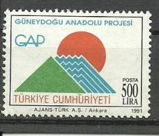 Turkey; 1991 South-Eastern Anatolia Project - Unused Stamps