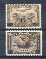 (A0019) Canada PA 3 + 4  * - Airmail