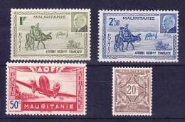 Mauritanie N°123-124- PA 10 Et Taxe 20 Neuf Sans Gomme - Unused Stamps
