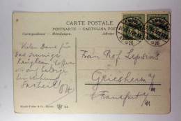 Switserland: Carte Postale, Ambulant Nr 26 Stempels, 1907 , Zürich Am See To Frankfurt - Brieven En Documenten