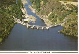 Le Barrage De GRAGENT (Loire 42) Vue Aérienne Du Barrage La Retenue Lac Et Route (écrite 1995 Voir Détails Scan) MW140 - Saint Just Saint Rambert