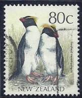 New Zeland 1988 Birds Aves Oiseaux Vegels -Fiordland Penguin - Eudyptes Pachyrhynchus Canc - Pinguïns & Vetganzen