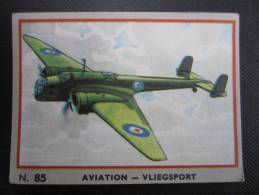 CHROMO (M33) AVIATION - VLIEGSPORT (2 Vues) N°85 Angleterre - Handley-Plage "Hampden" Chocolat Jacques - Jacques