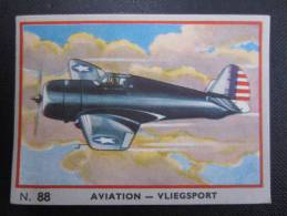 CHROMO (M33) AVIATION - VLIEGSPORT (2 Vues) N°88 Etats-Unis - "Curtiss P. 36" Chocolat Jacques - Jacques