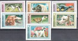 Hungary 1972 Dogs - Mi.2742A-2748A - MNH - Unused Stamps